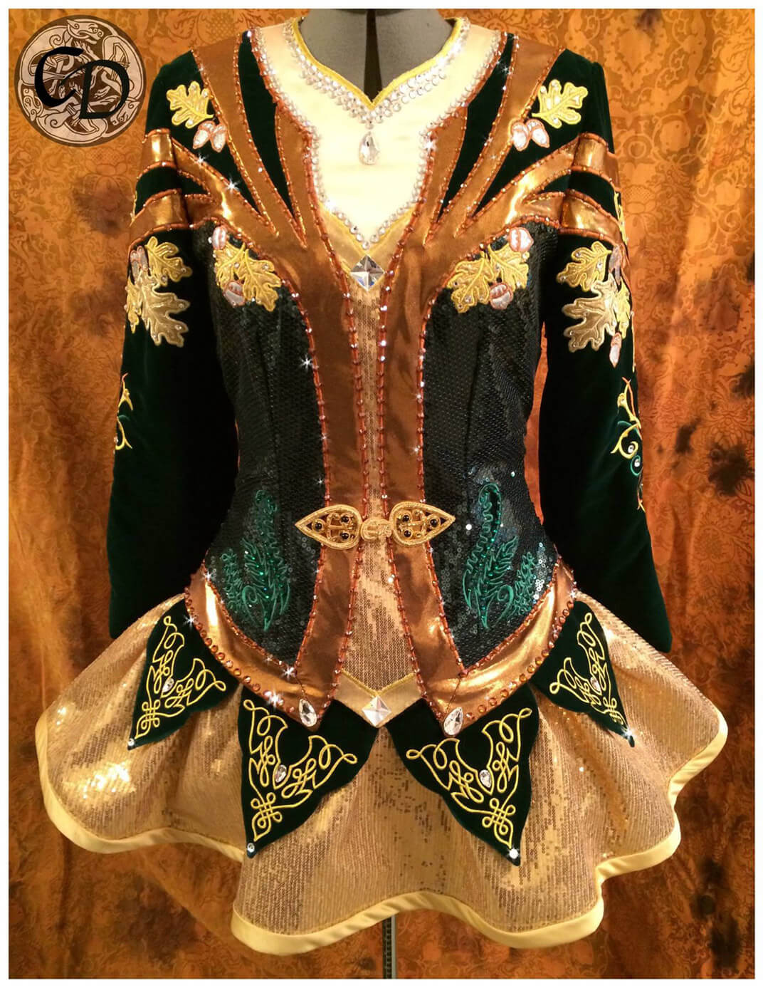 The Forest Fairy Irish Dance Solo Dress - The story behind the symbols ...