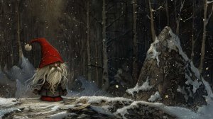 Swedish Tomte in the woods