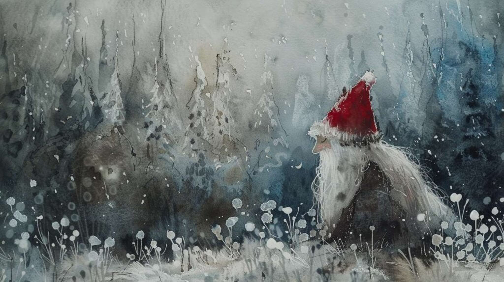 Swedish Tomte and forest