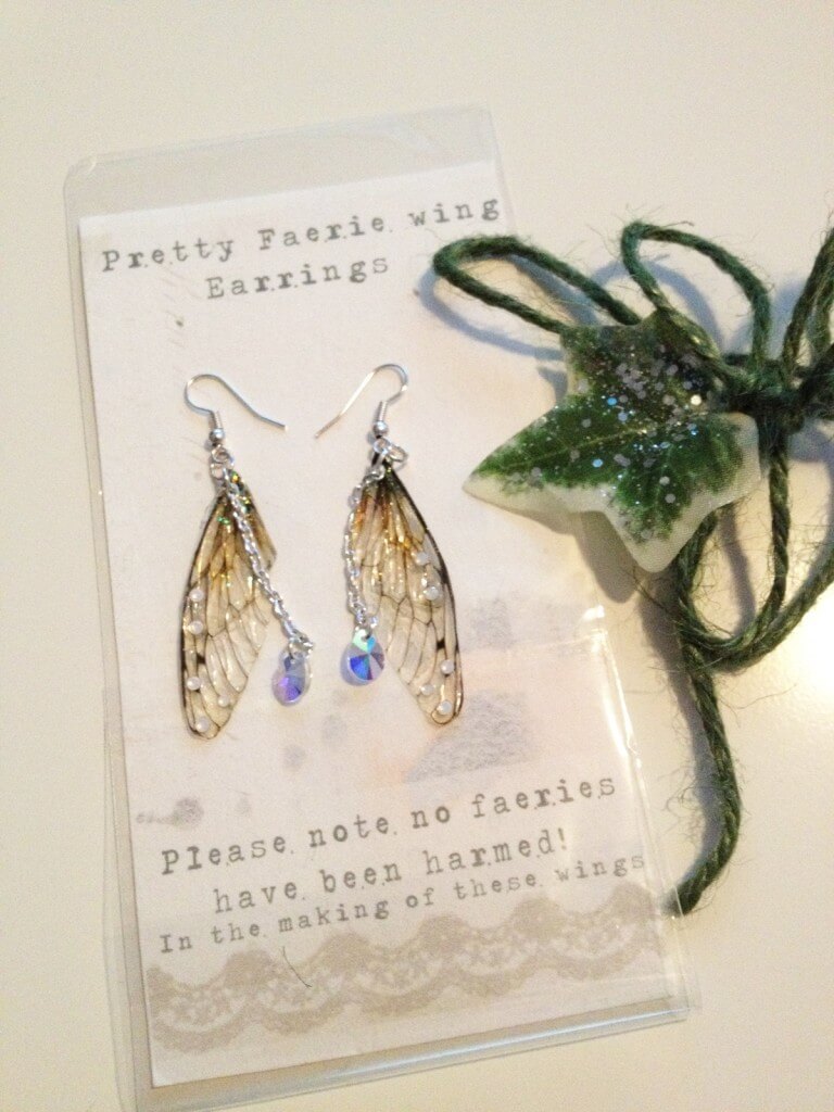 Under the Ivy Rather Pretty Faerie Wing Earrings Packaging
