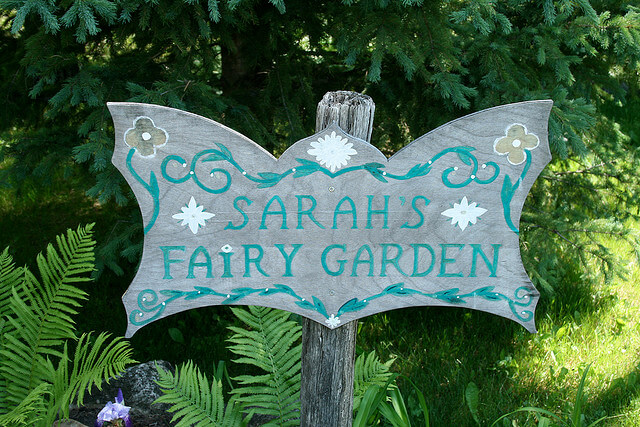 Sarah The Forest Fairy Garden Sign Welcome