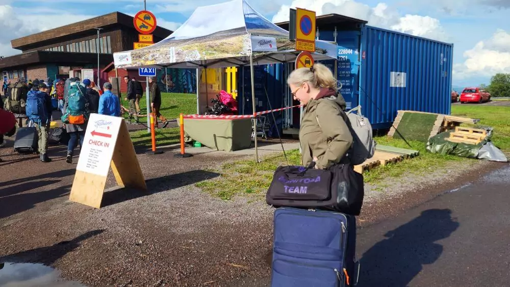 Fjallraven Checkin in Kiruna