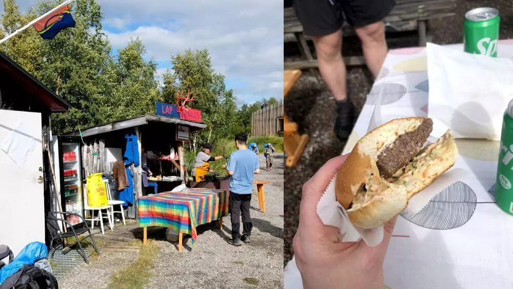A reindeer burger at Lap Danalds