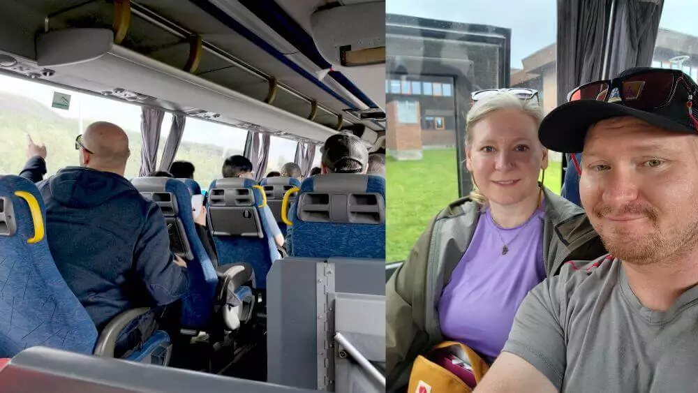 The view on the bus to the starting point