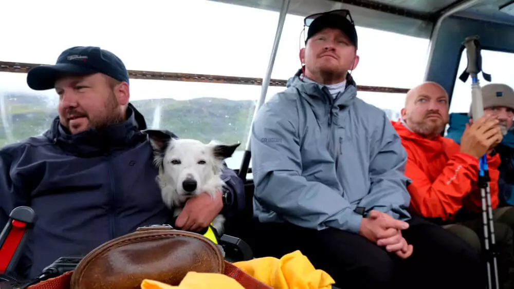 Passengers listening to stories